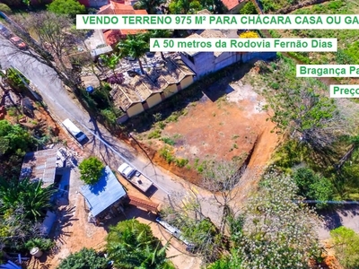 Terreno em Rio Acima, Vargem/SP de 975m² à venda por R$ 148.000,00