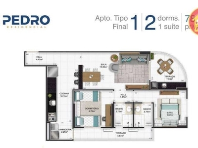 Apartamento à venda, 79 m² por r$ 450.000,00 - tupi - praia grande/sp