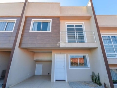 Casa em condomínio fechado com 3 quartos à venda na rua joão barwik, 400, cachoeira, curitiba, 83 m2 por r$ 437.900