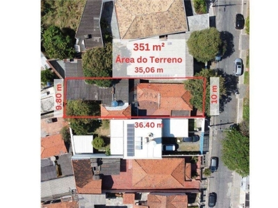 Venda de terreno no butantã com 351 m², rua dr. cícero de alencar, 265, r$ 950.000,00, próximo do metrô butantã.