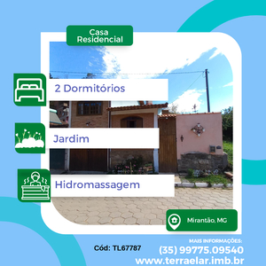 Casa em Mirantão, Bocaina De Minas/MG de 120m² 2 quartos à venda por R$ 399.000,00