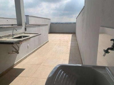 Cobertura com 2 dormitórios à venda, 94 m² por r$ 390.000,00 - parque oratório - santo andré/sp