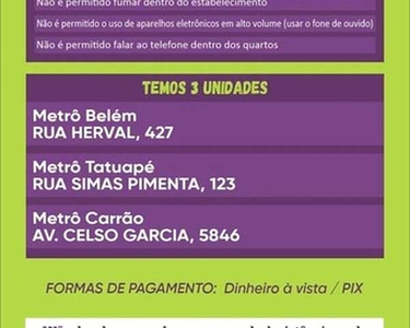 Waka pensão masculina em São Paulo /SP perto de tudo que você vai precisar!