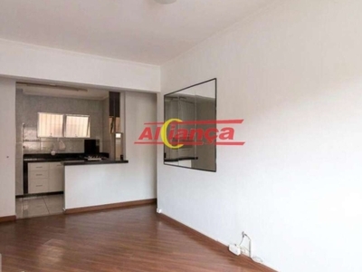 Apartamento com 1 dormitórios à venda, 53 m² - vila antonieta - guarulhos/sp