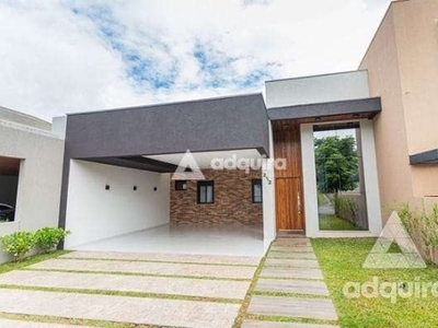 Casa à venda 3 quartos, 3 suites, 2 vagas, 370m², oficinas, ponta grossa - pr