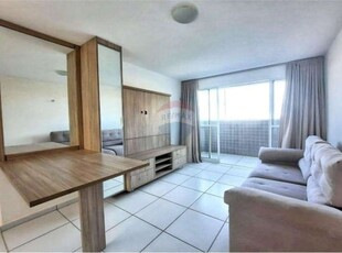 Apartamento semi-mobiliado em lagoa nova, com 61 m², com dois quartos, sendo 1 suíte