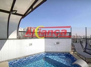 Cobertura duplex com piscina a venda nos altos do tatuapé, 242 m², 4 dorm, sendo 2 suítes, 4 vagas