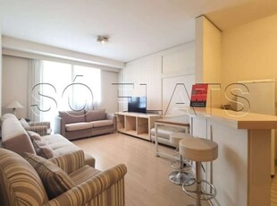 Flat no sequoia com 56m², 1 dormitório e 1 vaga, disponível para locação em alphaville.