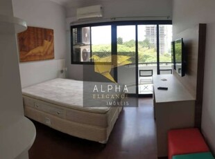 Oportunidade: flat para locação no bougainville em alphaville r$3.800