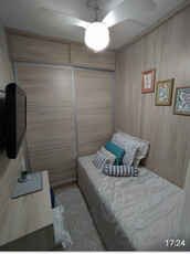 quarto feminino individual mobiliado