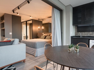 Apartamento 1 Quarto para venda em São Paulo / SP, Alphaville, 1 dormitório, 1 banheiro, 1 suíte, 1 garagem, mobilia inclusa, construido em 2018, área construída 61,00