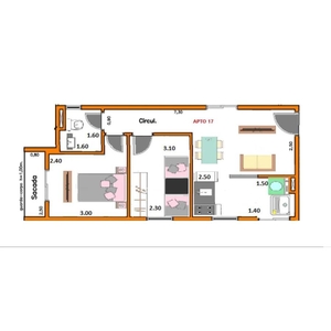 Apartamento para venda em São Paulo / SP, Jardim Nordeste, 2 dormitórios, 1 banheiro