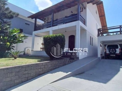 Casa com 4 dormitórios à venda, 280 m² por r$ 1.180.000,00 - itaipu - niterói/rj