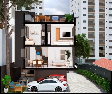 Casa para venda em São Paulo / SP, Vila Mariana, 2 dormitórios, 2 banheiros, 1 suíte, 2 garagens