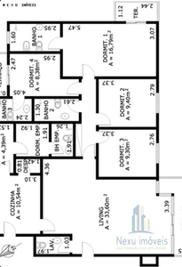 Cobertura para venda em São Paulo / SP, Sumaré, 4 dormitórios, 2 suítes, 2 garagens, área total 311,00