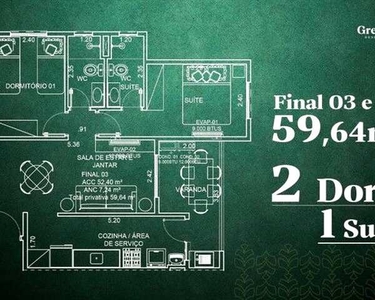 Apartamentos para venda no Parque Industrial