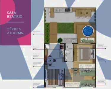 Casa Térrea 44,28 m2 - Villa Flora - Americana