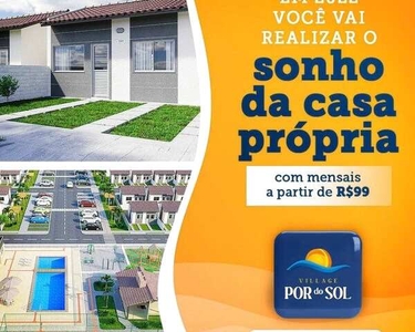 PRM22..Casa de condomínio para venda tem 41 metros quadrados com 2 quartos na Raposa