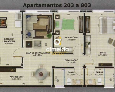 Apartamento 2 dormitórios à venda Nossa Senhora de Fátima Santa Maria/RS
