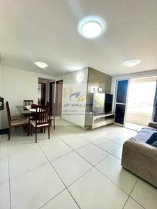 Vendo Apartamento com 73m², 3 quartos s/ 1 suíte, sala p/ 2 ambientes e 2 vagas