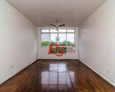 Apartamento com 2 dormitórios para alugar, 127 m² - Gonzaga - Santos/SP