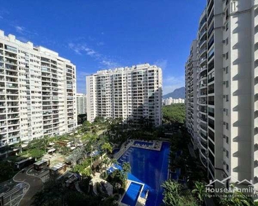 CIDADE JARDIM MAAYAN - Locação apartamento mobiliado 2 quartos com suíte na Barra da Tijuc