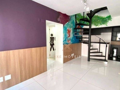 Cobertura com 2 dormitórios à venda, 114 m² por r$ 1.060.000 - brooklin - são paulo/sp