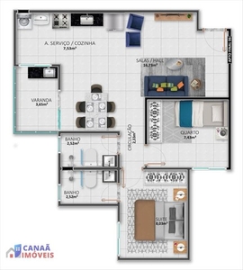 Apartamento 2 quartos com suíte, sacada e elevador no b. Novo Mundo no 12º andar