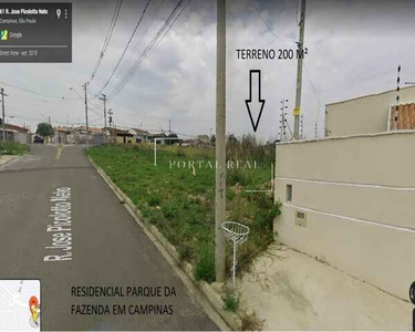 TERRENO RESIDENCIAL em CAMPINAS - SP, RESIDENCIAL PARQUE DA FAZENDA