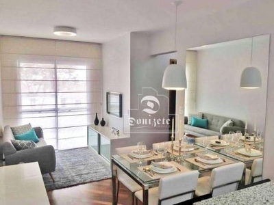 Apartamento com 2 dormitórios à venda, 62 m² por r$ 475.900,00 - campestre - santo andré/sp