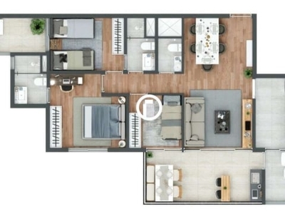 Apartamento com 3 quartos à venda na avenida onze de junho, 299, vila clementino, são paulo por r$ 1.273.350