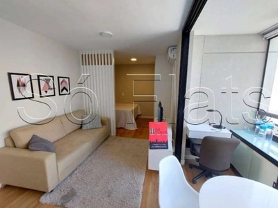Studio no residencial be design para locação contendo 30m², 1 dormitório e 1 vaga de garagem.