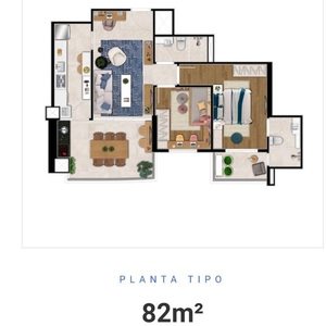 Apartamento em Aparecida, Santos/SP de 82m² 2 quartos à venda por R$ 937.000,00