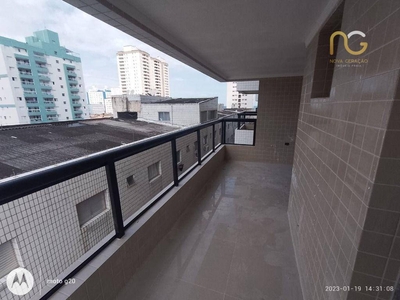 Apartamento em Vila Mirim, Praia Grande/SP de 73m² 2 quartos à venda por R$ 434.000,00