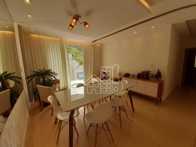 Apartamento em Santa Rosa, Niterói/RJ de 90m² 2 quartos à venda por R$ 449.000,00