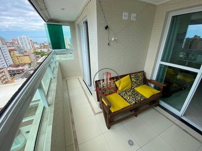 Apartamento em Vila Caiçara, Praia Grande/SP de 56m² 1 quartos à venda por R$ 389.000,00