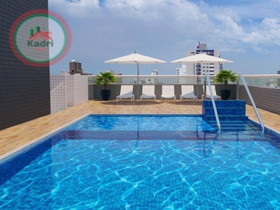 Apartamento em Vila Guilhermina, Praia Grande/SP de 69m² 2 quartos à venda por R$ 434.000,00