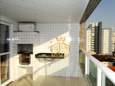 Apartamento em Vila Guilhermina, Praia Grande/SP de 90m² 2 quartos à venda por R$ 444.000,00