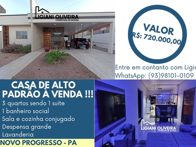 Casa em , Novo Progresso/PA de 215m² 3 quartos à venda por R$ 719.000,00