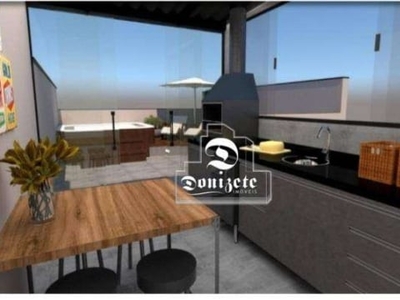 Cobertura com 2 dormitórios à venda, 118 m² por R$ 630.000,00 - Campestre - Santo André/SP