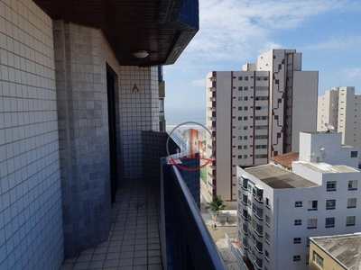 Apartamento em Vila Guilhermina, Praia Grande/SP de 108m² 3 quartos à venda por R$ 419.000,00