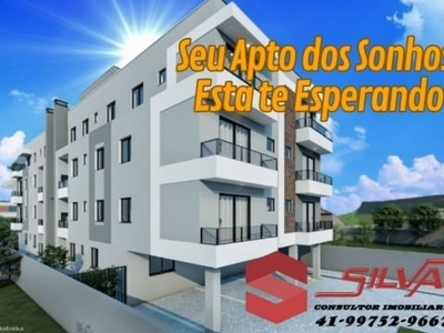 Apartamento c/70m² - 03 quartos – sacada c/ churrasqueira no residencial pinheiros na vargem grande em pinhais - pr