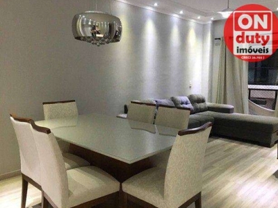 Apartamento com 3 dormitórios à venda, 90 m² por r$ 430.000,00 - jardim las palmas - guarujá/sp