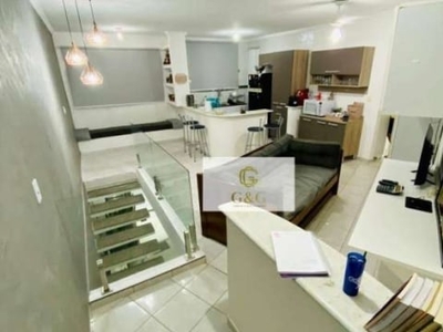 Casa mobiliada com 2 dormitórios à venda, 113 m² por r$ 410.000 - caiçara - praia grande/sp