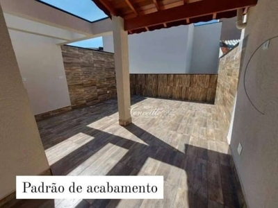 Cobertura com 2 dormitórios à venda, 94 m² por r$ 450.000,00 - campestre - santo andré/sp