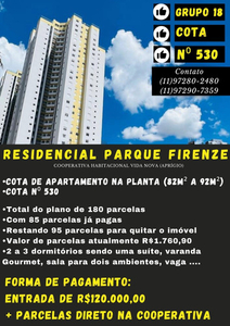 Cotas E Apartamentos Condomínio Parque Firenze - Embú