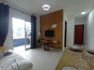 Apartamento em Vila Guilhermina, Praia Grande/SP de 56m² 2 quartos à venda por R$ 359.000,00 ou para locação R$ 2.500,00/mes