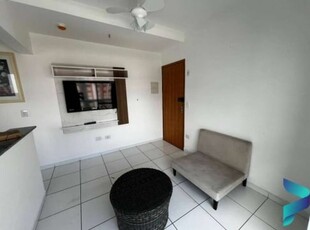 Flat com 1 dormitório à venda, 41 m² por r$ 270.000,00 - boqueirão - praia grande/sp