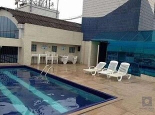 Flat porteira fechada armários novos piscina em são vicente