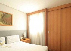 Flat com 1 dormitório para alugar, 44 m² por R$ 1.420,00/mês - Centro - Santo André/SP